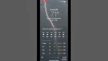 Isolated thunderstorm ￼in uwaydik