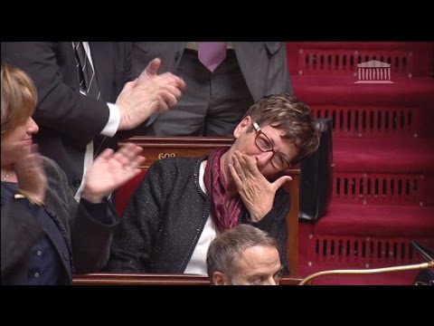 Une députée émue par une standing ovation pour sa dernière séance