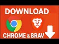 أسهل طريقة لتحميل متصفح جوجل كروم وبراف على الكمبيوتر 2025 