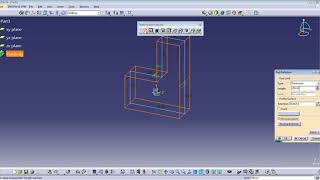 Part modelling using Pad command in Catia V5 for Beginners
