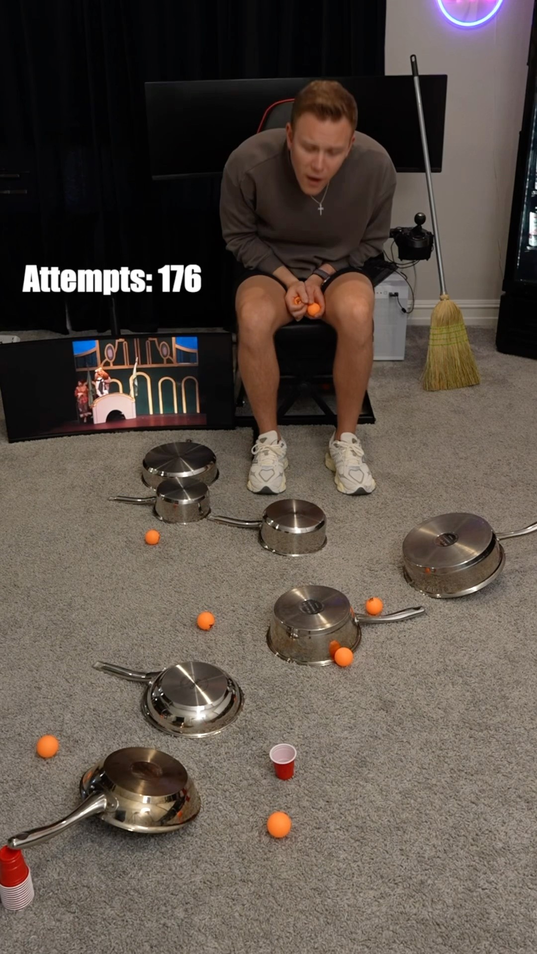 Ping Pong Trick Shot! (Wizard of Oz)