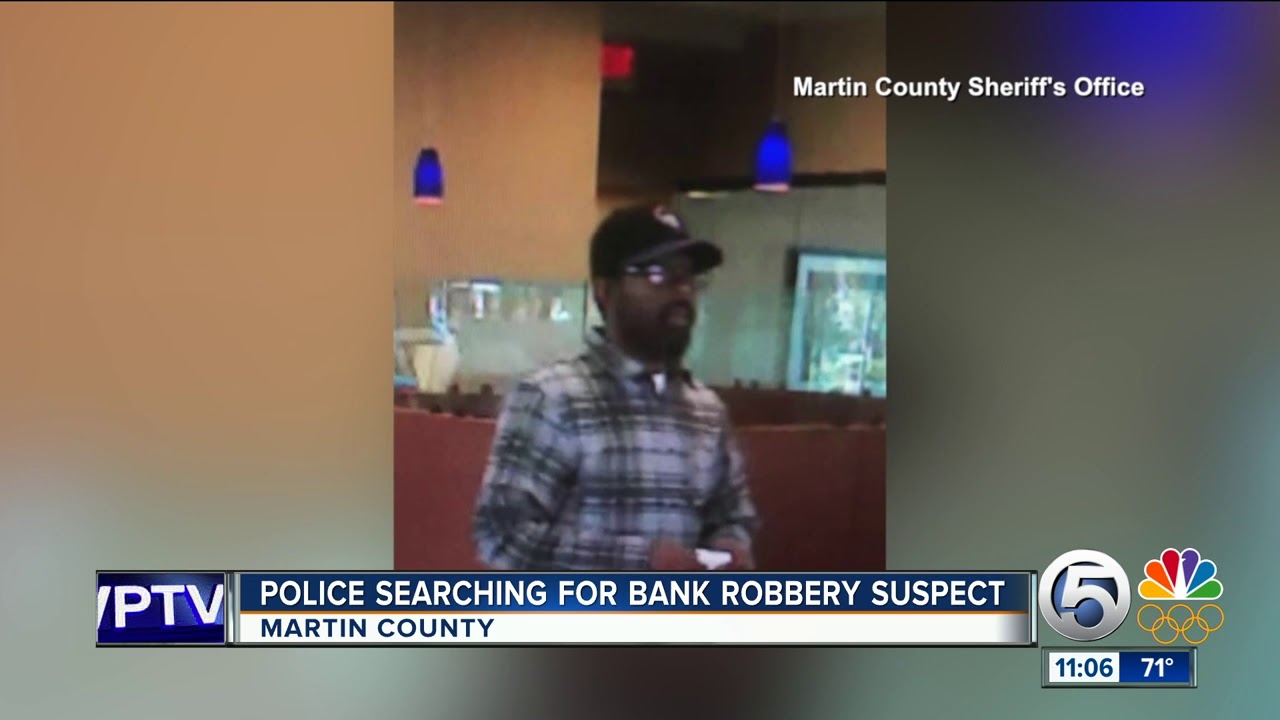 Deputies searching for bank robbery suspect - YouTube