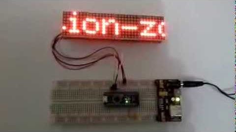 MAX7219 Dot Matrix Scroll Text using Arduino Nano
