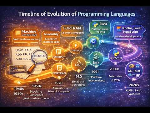 Complete History of Programming Languages (1940s–2025) | Easy Explanation