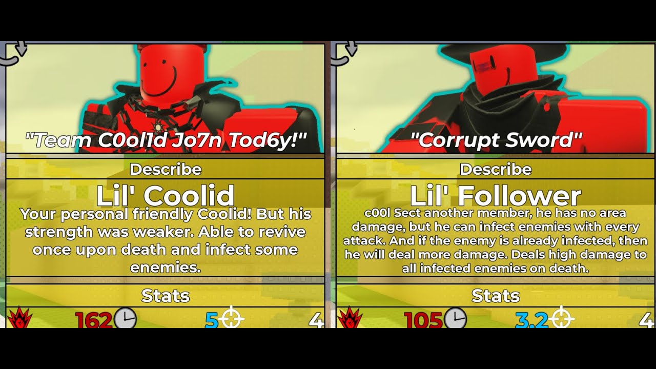 Lil' Coolid/Lil' Follower Showcase - The Battle Robloxian