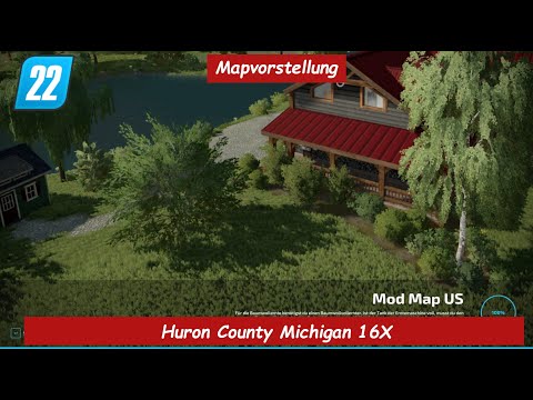 Huron County Michigan 16X - Mapvorstellung