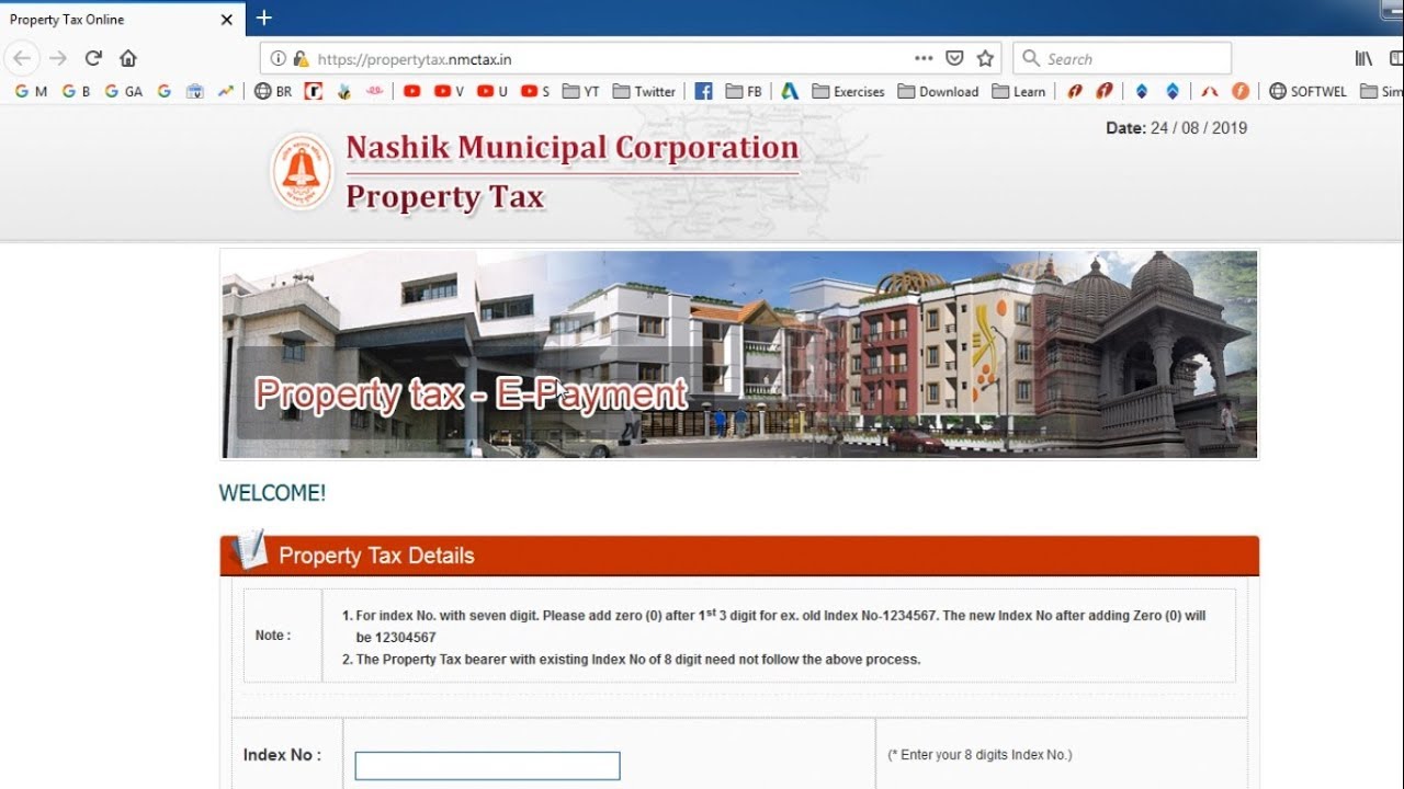 Property Tax Online Payment Nashik Municipal Corporation House Tax Online