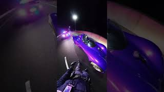 Wild Bodycam Footage: Cartoon Purple Race Car Escape!