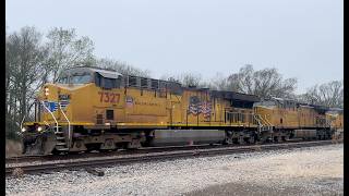 Union Pacific 7327 AC4460CW Leads Manifest - Stoneham TX 3/8/26