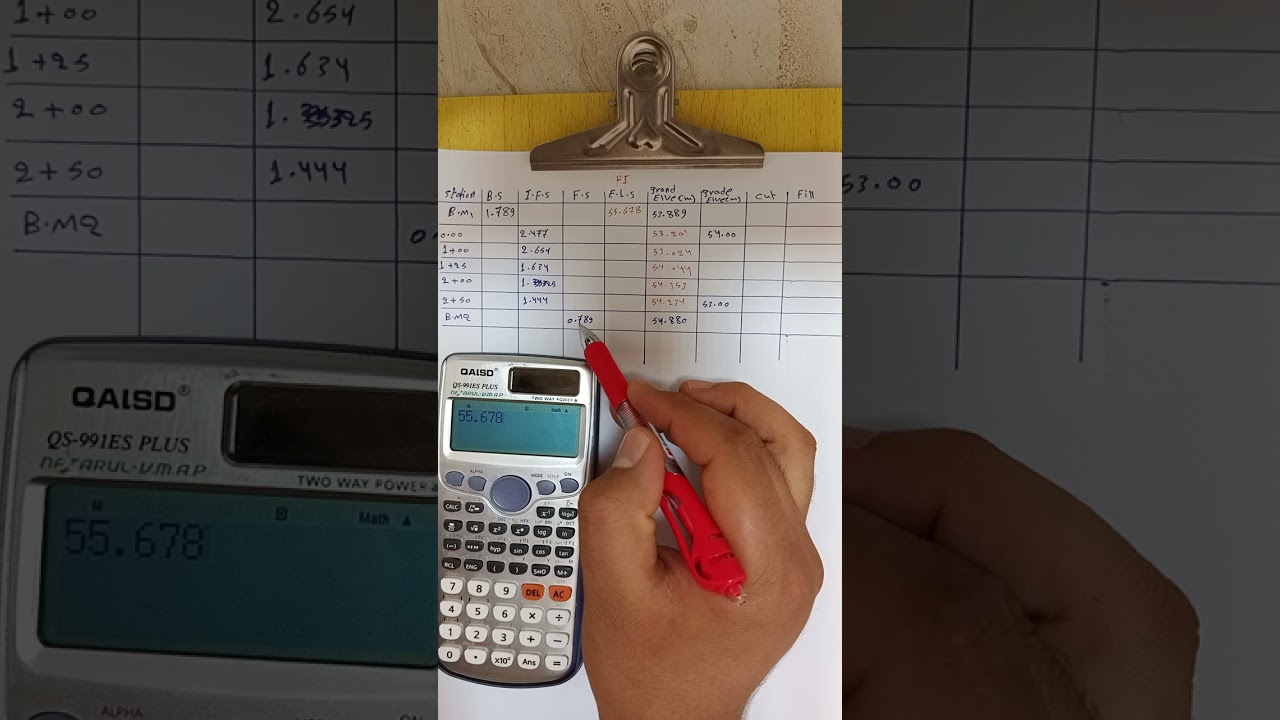 هندسه مساحة  ( profile leveling)