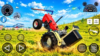 TRACTOR WHEELIE STUNT 😱 | Crazy Tractor Driving & Farming Simulator Gameplay | Indian Game screenshot 3