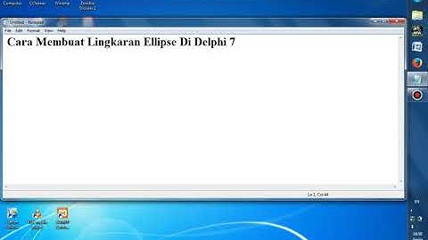 Cara Membuat Lingkaran Ellipse Di Delphi 7