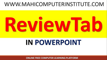 Review Tab in Powerpoint | Review in ppt |