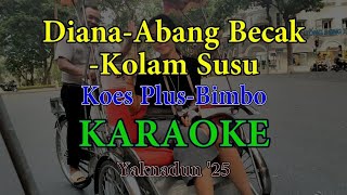 Diana - Abang Becak - Kolam Susu (Karaoke)  -  Koes Plus - Bimbo  -  Yaknadun