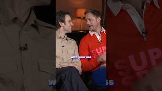 The moment Alexander Skarsgård & Harry Melling clicked filming Pillion 🍑