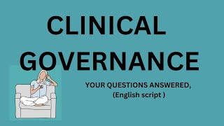 Clinical Governance, commonly asked questions | Aqorn Learning | @rahat2021 | Risk Management | FCPS