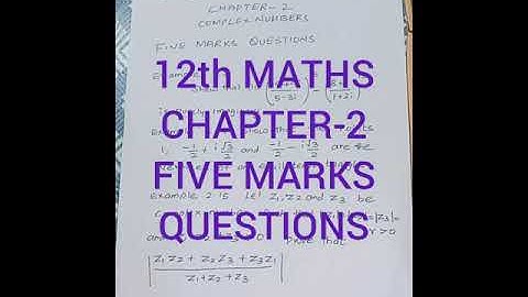 12th STD MATHS CHAPTER-2 FIVE MARKS IMPORTANT EXAM QUESTIONS