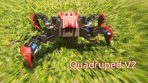 Quadruped V2 Robot Assembly