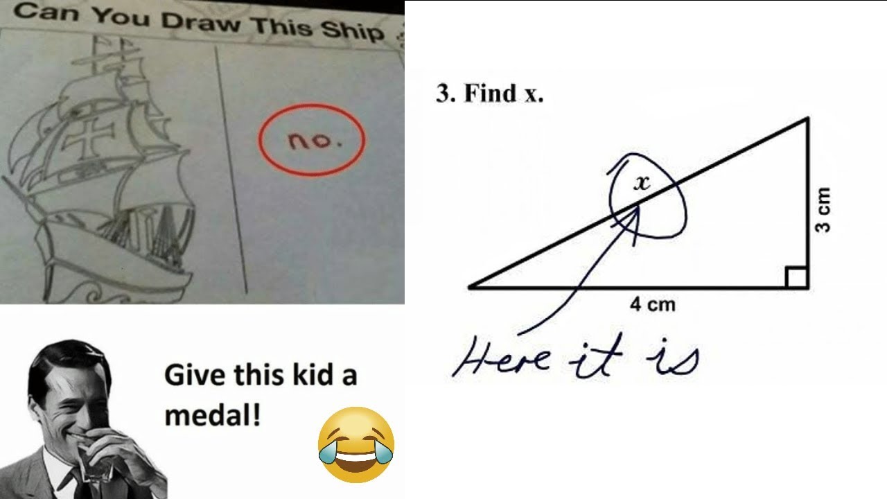 Hilariously Funny Answers That will Make Your Day    Funniest Test Answers   Learn With Riya