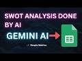 Mastering AI for Conducting SWOT Analysis on Big Tech - Market Research with AI for Google Sheets