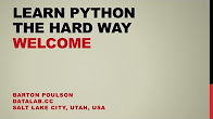 Learn Python the Hard Way - YouTube