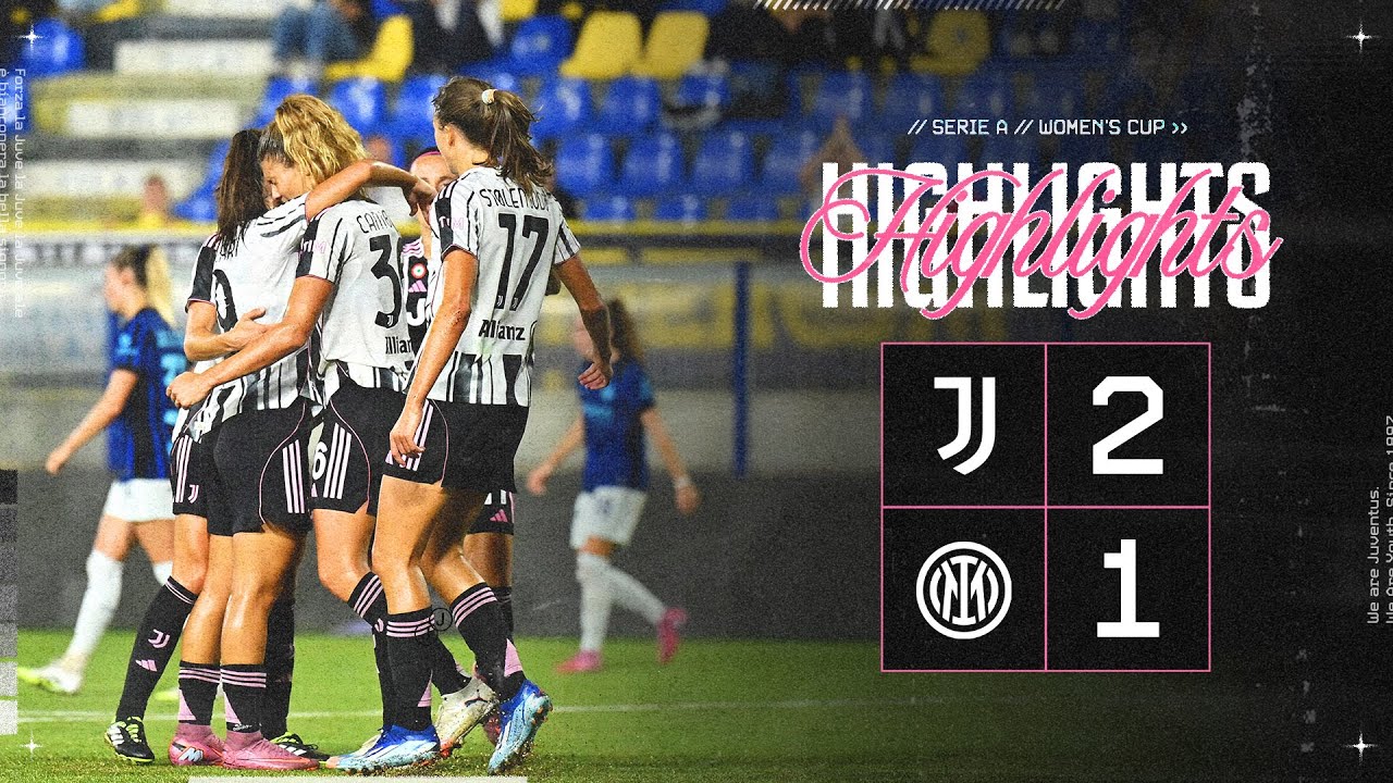 HIGHLIGHTS Serie A Women's Cup | Juventus Women 2-1 Inter