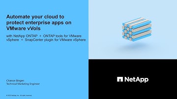 Automate your cloud to protect enterprise apps on VMware vVols