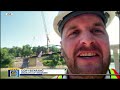 Historic Kern Bridge being reinstalled