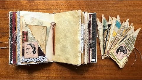 Easy Collaged Side Pockets for Junk Journals