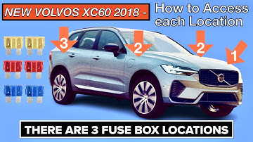 Fuse Box Location and Diagrams and Relay Locations & Access - Volvo XC60 2018 - 2019