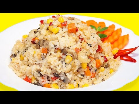 Рассыпчатый рис с овощами, очень вкусный и простой рецепт!