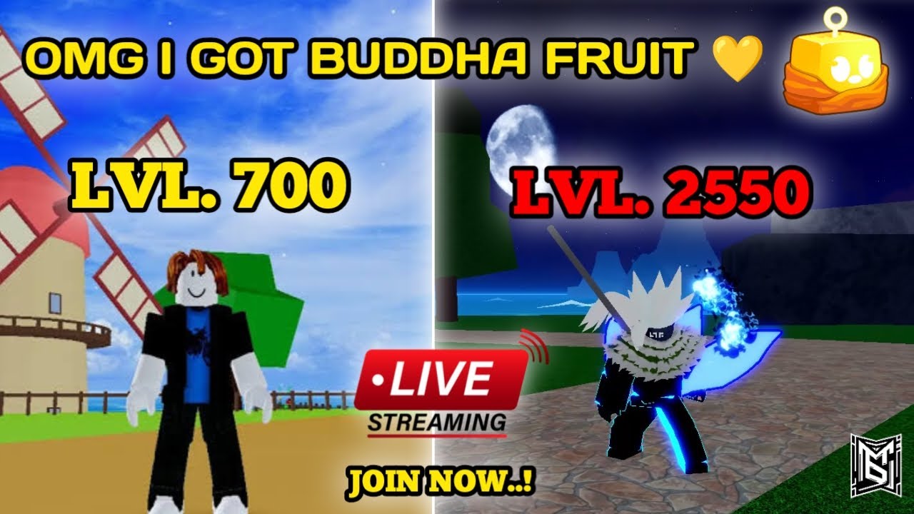 OMG 😱 I GOT BUDDHA FRUIT IN SEA 2 BLOX FRUIT | LIVE STREAM BLOX FRUITS ...
