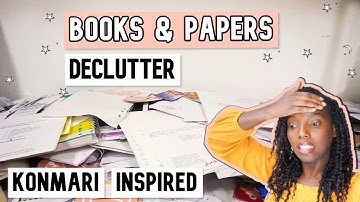 BOOKS AND PAPERS DECLUTTER AND ORGANIZATION KONMARI METHOD INSPIRED (QUARANTINE LIFE)