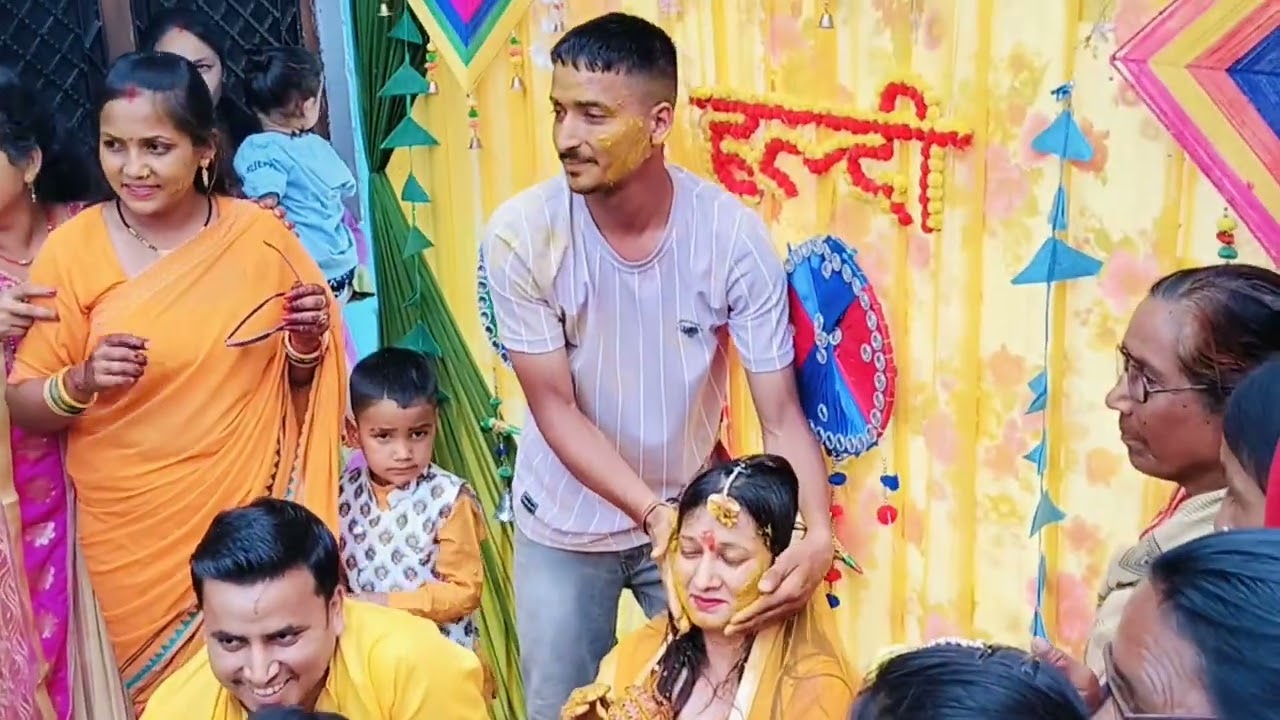 उडडा गांव में हल्दी और शादी कि तैयारी