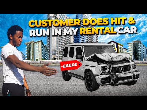 CUSTOMER DOES HIT & RUN IN MY RENTAL CAR!!!