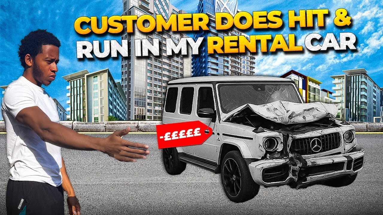 CUSTOMER DOES HIT & RUN IN MY RENTAL CAR!!!