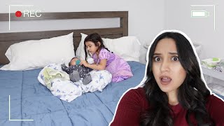 BABYSITTING NEWBORN BROTHER ALONE... YOU WON'T BELIEVE WHAT SHE DID!! *HIDDEN CAMERA*