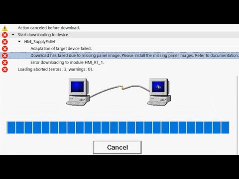 Fix Dowload has failed due to missing Panel image HMI Siemens [ update