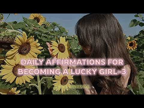 Daily affirmations for becoming a LUCKY GIRL!🌸#subliminal #asmr #fypシ゚viral #krishnaji