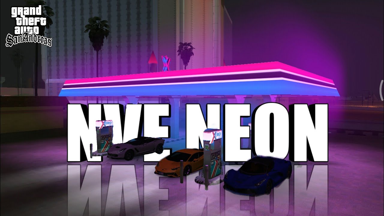 GTA San Andreas LV Gas Station Neon Light Mod 