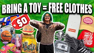 I gave away $100,000 of free clothes for charity