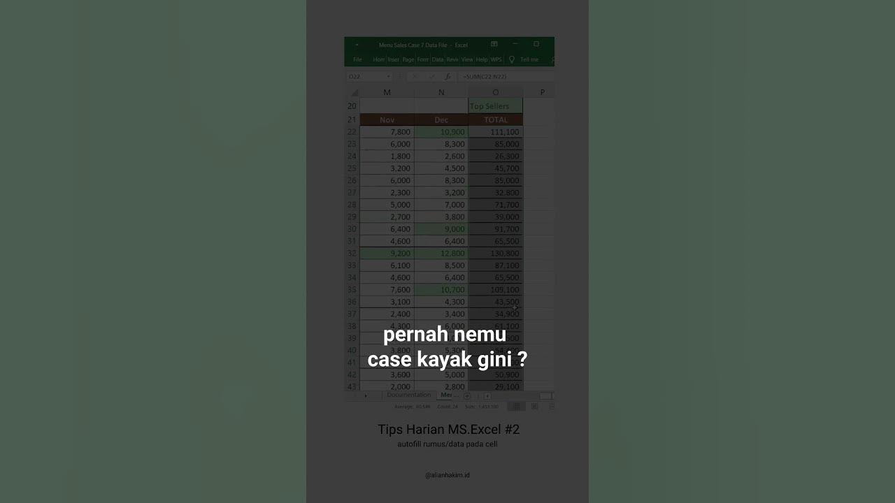 Tips excel spreadsheet autofill youtube