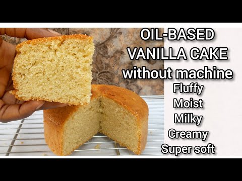 OIL BASED VANILLA CAKE | How to make vanilla cake | Cake without butter and margarine #mfalh