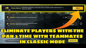 ELIMINATE PLAYERS WITH THE PAN 2 TIME WITH TEAMMATES IN CLASSIC MODE || eliminate players with a pan