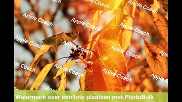 Plaats een watermerk op je foto