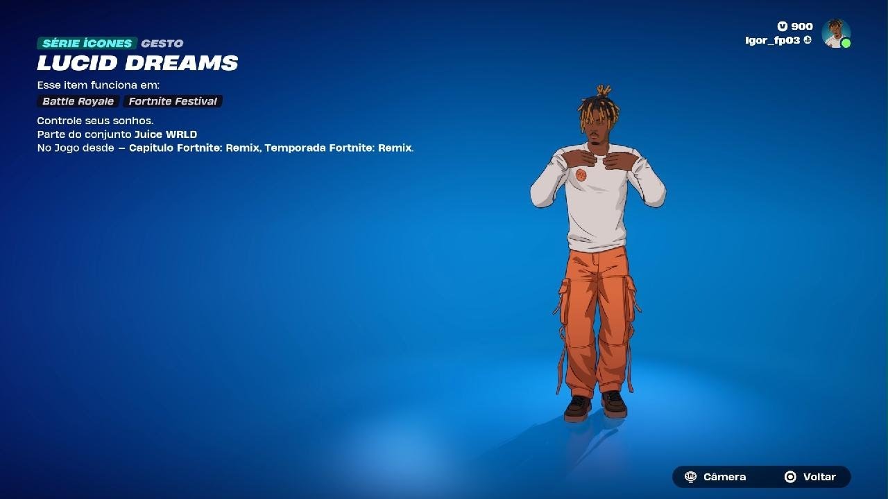 Fortnite Emote Novo Lucid Dreams YouTube 