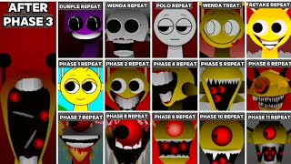 🔥 Sprunki PHASE 1-2-4-5-6-7-8-9-10+New PHASE 11,POLO,WENDA, DURPLE But Everyone REPEAT After PHASE 3