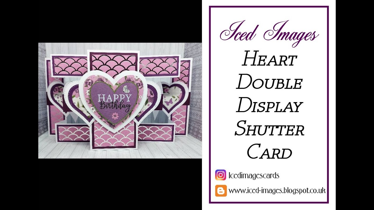 Heart Double Display Shutter Card