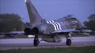 Moggy first flight this evening Typhoon FGR4 ZJ913. RAF Coningsby, 30th April 2024