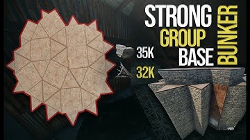 RUST Strong Group BUNKER And Trap Lootrooms Base Design | Rust Base Building